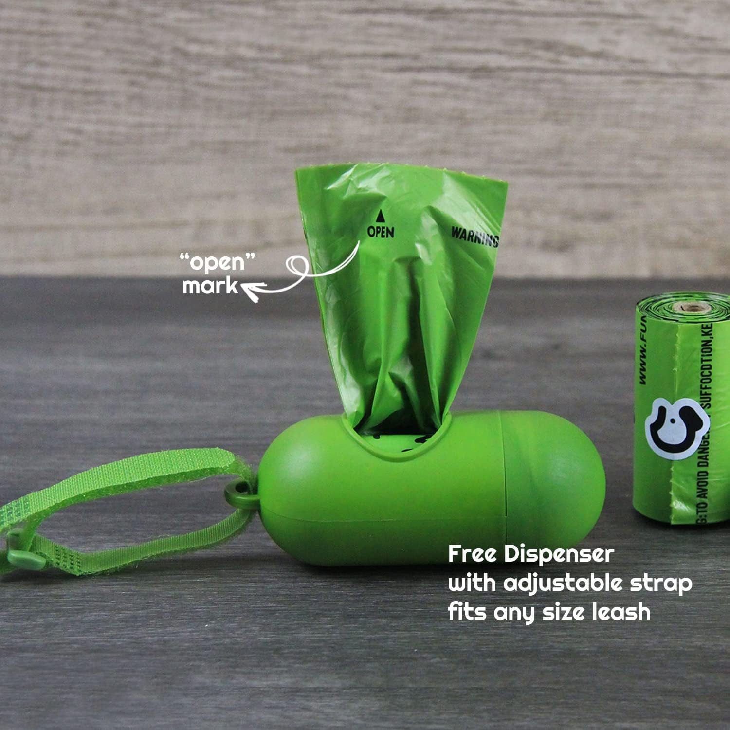 Dog Poop Bags, Scent Free, 360 Count, Unscented, Eco Friendly, Leak Proof, Extra Thick, Easy to Open, Refill Rolls with Dispenser