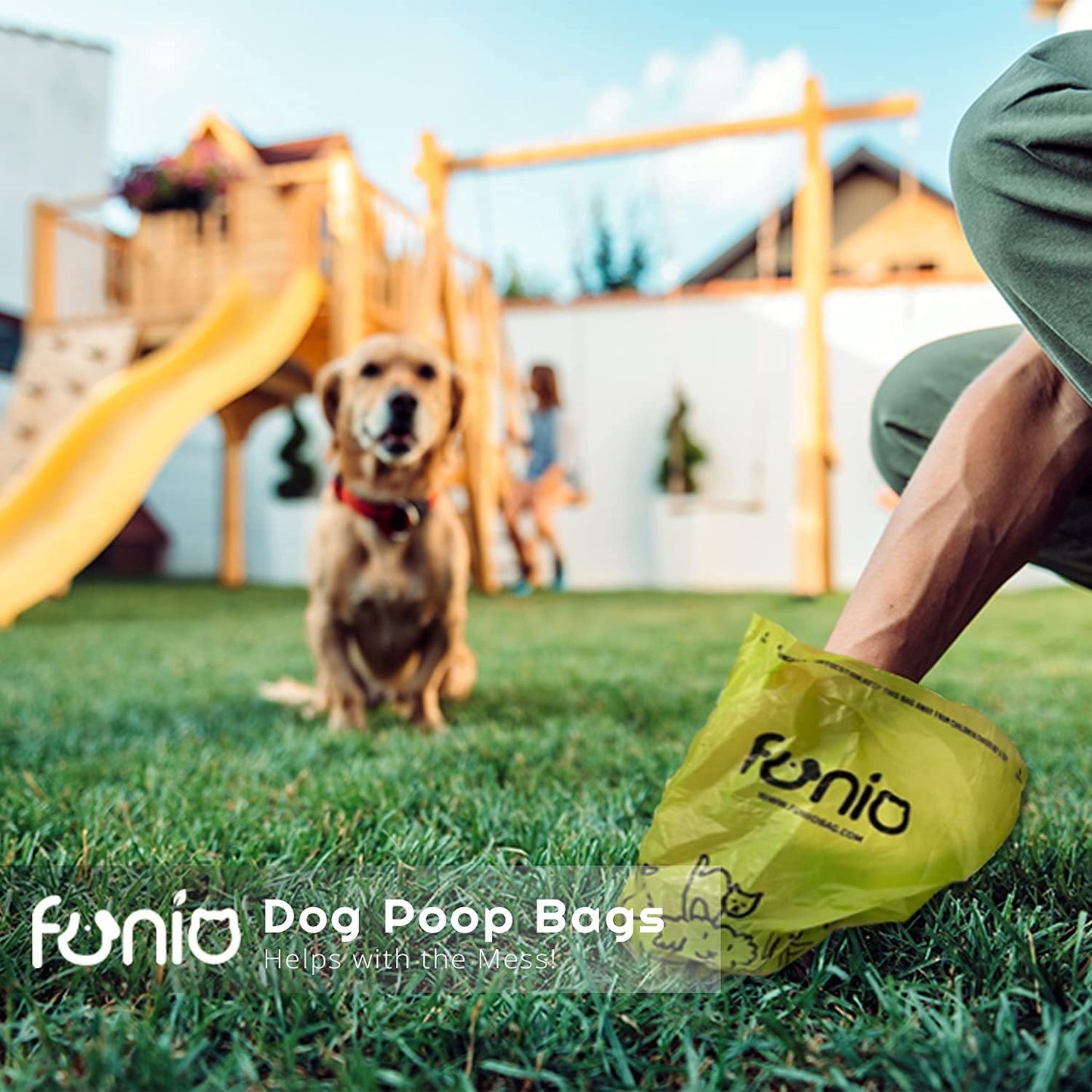 Dog Poop Bags, Scent Free, 360 Count, Unscented, Eco Friendly, Leak Proof, Extra Thick, Easy to Open, Refill Rolls with Dispenser