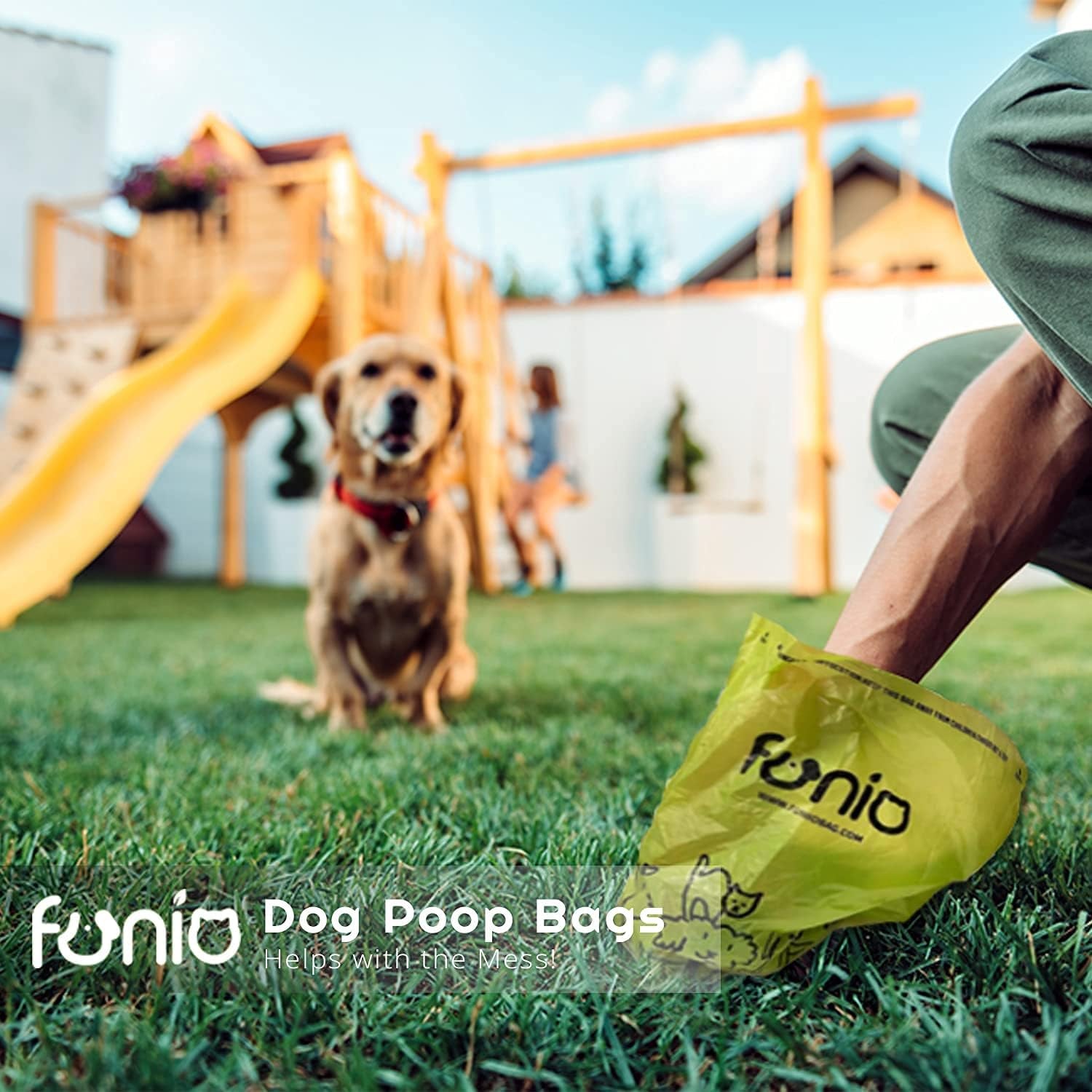 Dog Poop Bags, Scent Free, 360 Count, Unscented, Eco Friendly, Leak Proof, Extra Thick, Easy to Open, Refill Rolls with Dispenser